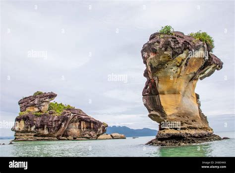 The Sea Stack In Bako National Park Beach Sarawak Malaysia Established