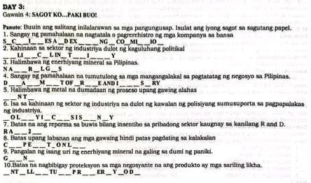 Day Gawain Sagot Kopaki Buo Fanute Buuin Studyx