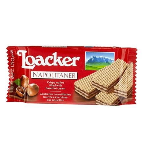 Loacker Napolitaner Hazelnut Creme Filled Wafer 45g Holland Barrett