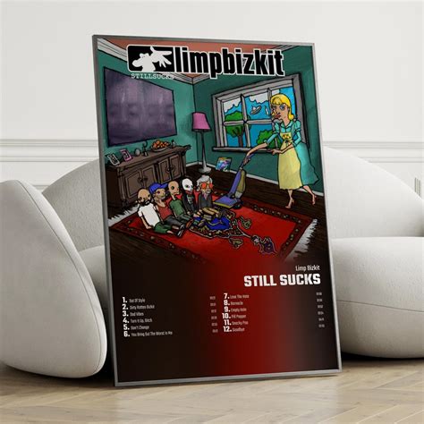 Limp Bizkit Still Sucks Album Cover Poster Wall Art Limp Bizkit Still