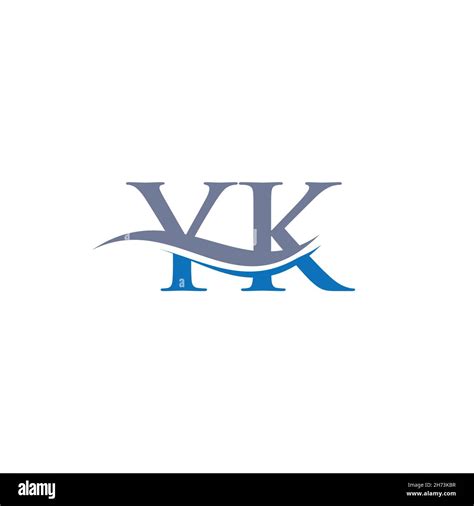 Initial Linked Letter Yk Logo Design Modern Letter Yk Logo Design