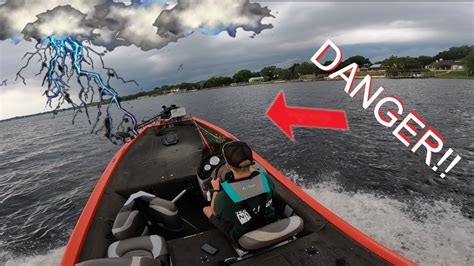 Dangerous Storms While Fishing Bass Tracker Maiden Voyage Youtube