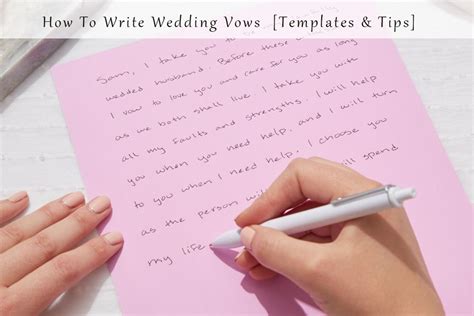 How To Write Wedding Vows Templates Tips Hmf