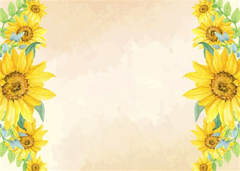 Sunflower Border Wallpaper