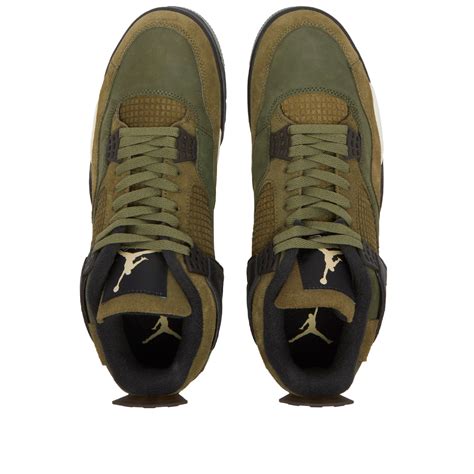 Air Jordan 4 Retro Se Craft Medium Olive And Pale Vanilla End Us