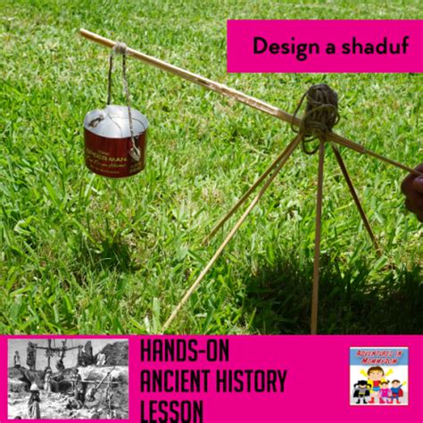 Challenge your kids to make a shaduf #handsonhistory #historylesson #ancienthistory