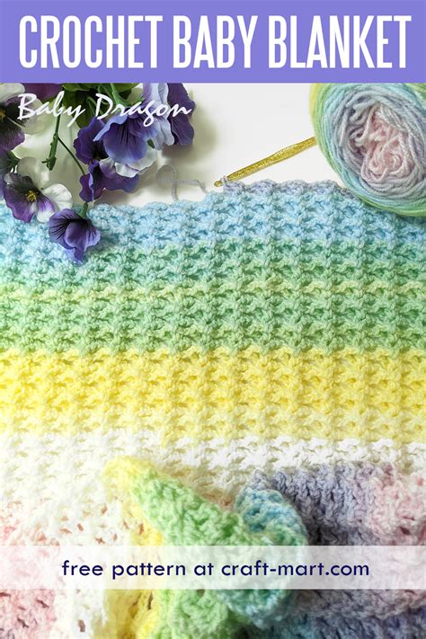 Double Crochet Blanket Pattern Baby Dragon Craft Mart