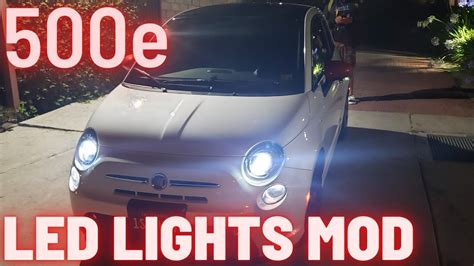 Fiat 500e LED Daytime Running Lights Modification YouTube