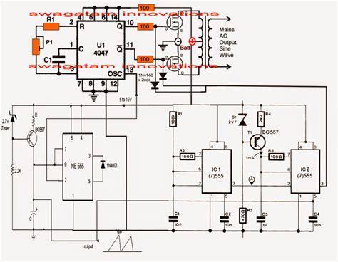 Pure Sine Wave Inverter Circuit Diagrams