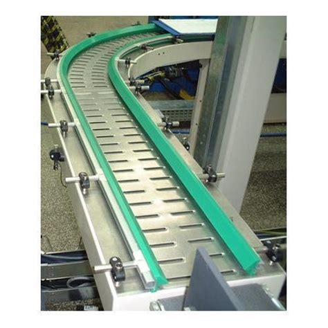 Ss Grade Stainless Steel Slat Conveyor Material Handling Capacity