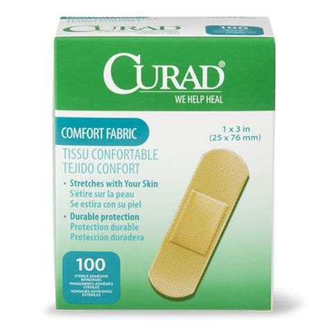 Curad Comfort Fabric Adhesive Bandage 1x3 100ct