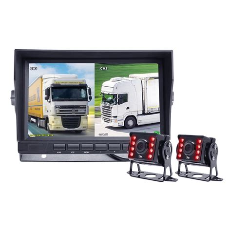 7 Inch IPS Screen Truck Bus Vehicle DVR Recorder Monitor With 2