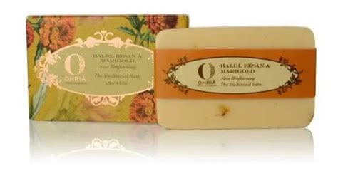 Ohria Ayurveda Haldi Besan Marigold Bathing Bar Soap At Rs Piece