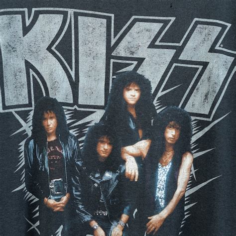 1990 Vintage KISS Hot In The Shade Album Promo T Shirt Gem