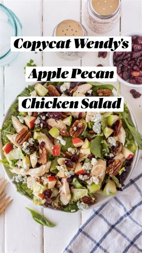 Copycat Wendy's Apple Pecan Chicken Salad | Pecan chicken salads, Recipes using rotisserie ...