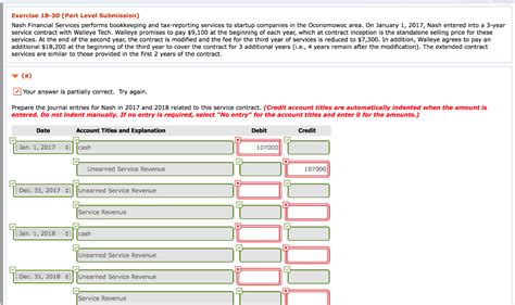 Solved Exercise 18 30 Part Level Submission Nash Financial Chegg