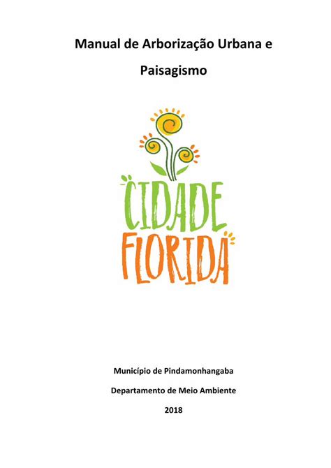 PDF Manual de Arborização Urbana e Paisagismo SECRETARIA DE