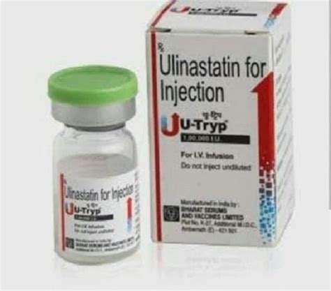 Utryp 100000 Ulinastatin 100000 Iu Injection Packaging Type Vial At