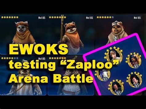 Ewoks At Arena TOP 50 Testing Paploo S Zeta SWGOH YouTube