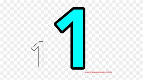 Molde Numero 1 Png - Molde Do Numero 1 - Free Transparent PNG Clipart Images Download