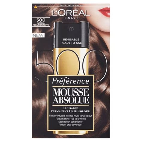 L Oréal Paris Preference Mousse Absolue 500 Natural Medium Brunette HQ Hair