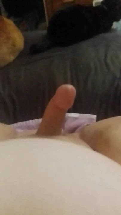 Enby Slut Leaks Cum From Clit While Toying Shemale Amateur Porn By