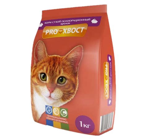 Корм сухой для кошек с кроликом, ProХвост, 1 кг