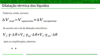 DILATAÇÃO TERMICA fisica termodinamica | PPTX
