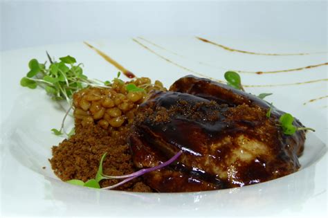 Glazed Veal Sweetbreads With Coffee Bitter Cocoa And Mote Wheat