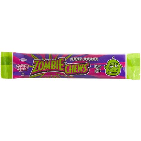 Zombie Chews Assorted Sour Flavours 28g X 60 Halloween Treats Party