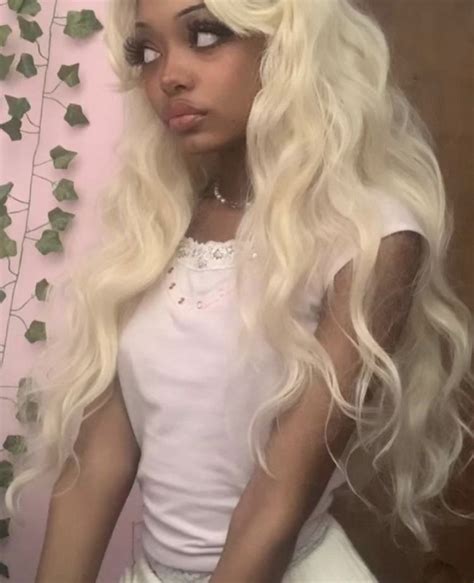 Pin By Nyroby💗 On Hyper Feminine Aesthetic Blonde Hair Black Girls