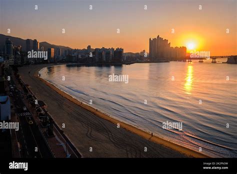 Gwangalli Beach In Busan South Korea Stock Photo Alamy