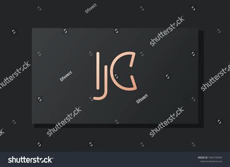 Abstract Luxury Initial Letter Jc Logo Stock Vector Royalty Free