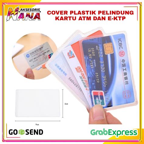 Jual Cover Plastik Pelindung Kartu Atm Id Card Anti Gores Sampul Ktp