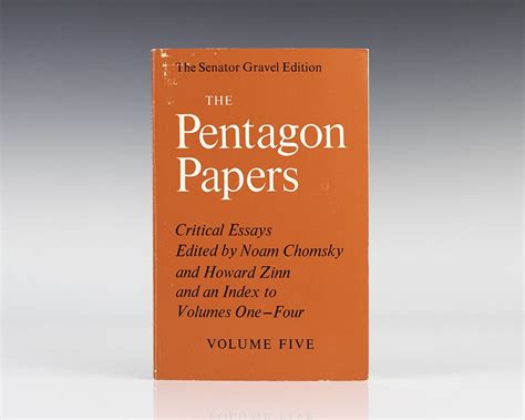 Pentagon Papers Noam Chomsky Howard Zinn First Edition Signed Rare Book