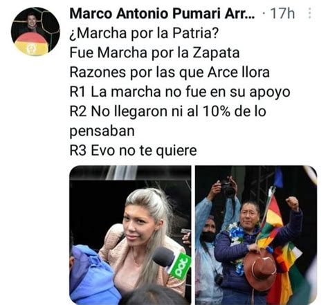 Pumari Dice Que La Marcha Masista No Fue Por La Patria Fue Por