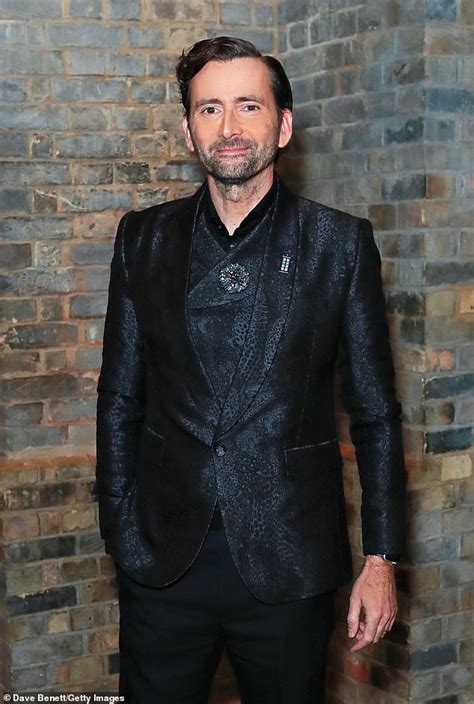 David Tennant Sports A Doctor Who Badge At The Rolling Stone Uk Awards