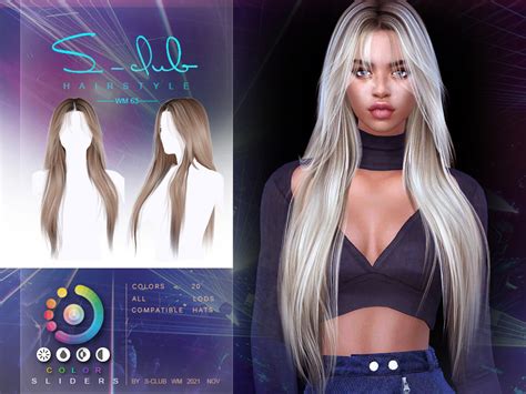 The Sims Resource Long Straight Hairstyleannarose Ii By S Club