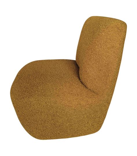 Fauteuil Eve Tissu Bouclette Ocre Opjet