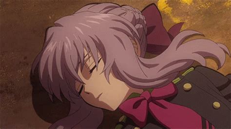 Waking Up Anime GIF - Waking Up Anime Shinoa Hiiragi - Discover & Share ...