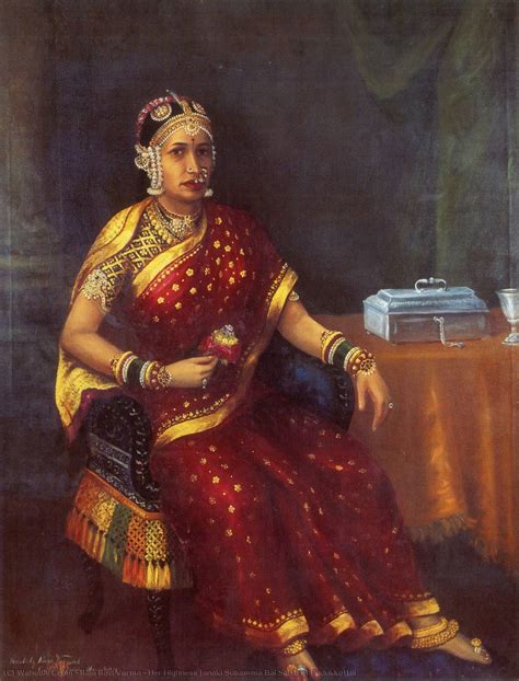 Artwork Replica Her Highness Janaki Subamma Bai Sahib Of Pudukkottai