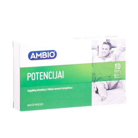 Ambio Potencijai 10 Kapsulių Gintarinė