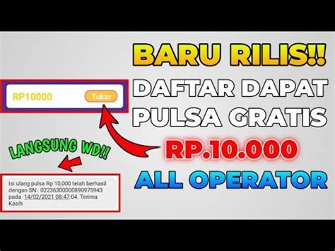 Baru Rilis Apk Penghasil Pulsa Tercepat Youtube