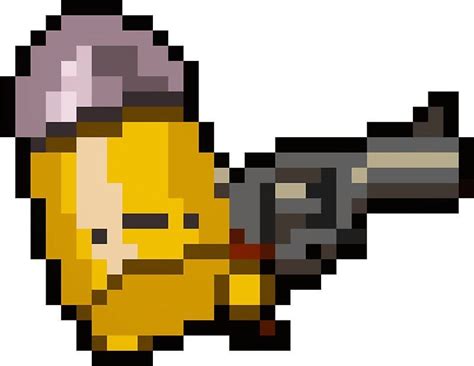 Making a Bullet Kin from Enter the Gungeon (939, 849) (it's the tip of ...