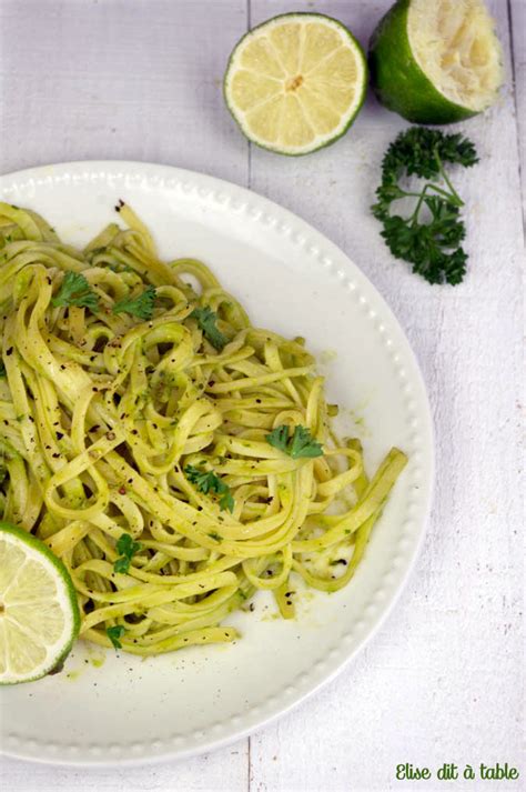 Linguine à l avocat