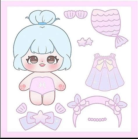 Diy Craft Cute Chibi Paper Doll Templates And Printables