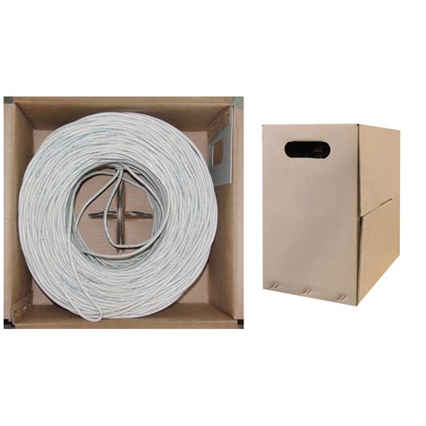 Cat6 Ethernet Cable Solid Copper White Pullbox 500ft