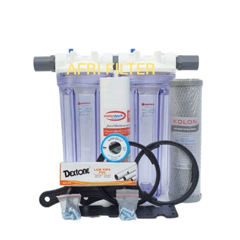 Jual PAKET NANO 2 SARINGAN FILTER AIR SIAP PAKAI CLEAR 10 DRAT 3 4