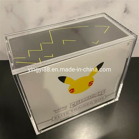 Custom Pokemon Upc Etb Booster Box Elite Trainer Box Magnet Lid Case