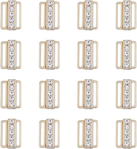 Amazon Superfindings Sets Bra Rhinestone Clasp Bra Buckles Front Closing Bra Bikini Hook